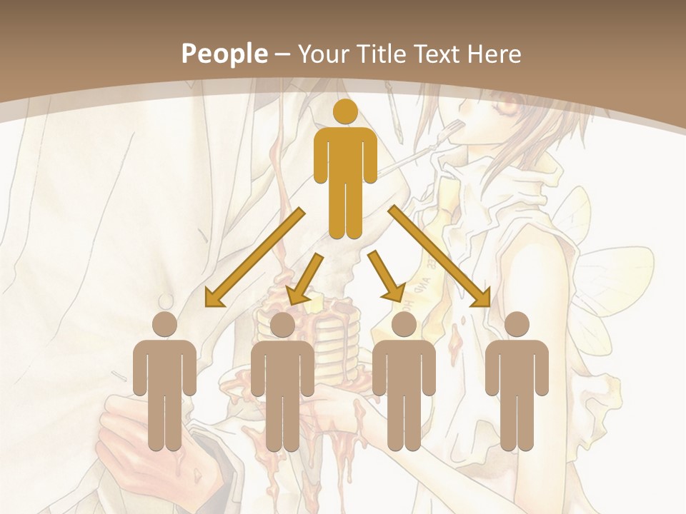 A Man And Woman Holding A Cake In Their Hands PowerPoint Template