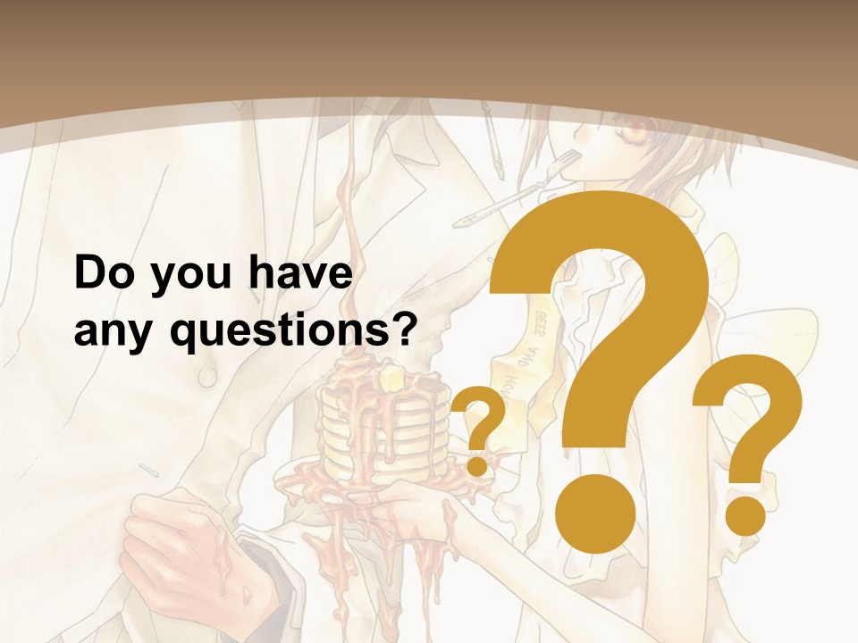 A Man And Woman Holding A Cake In Their Hands PowerPoint Template