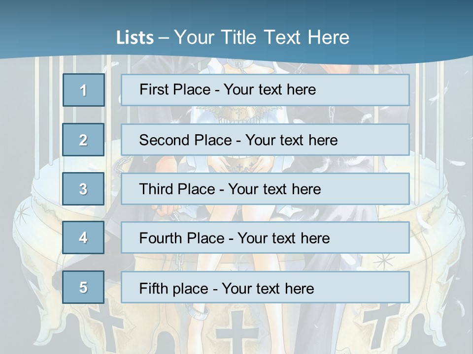 A Man And A Woman Sitting On A Bench PowerPoint Template
