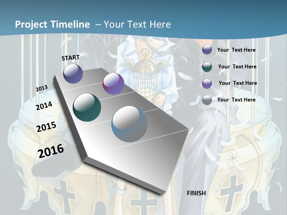 A Man And A Woman Sitting On A Bench PowerPoint Template