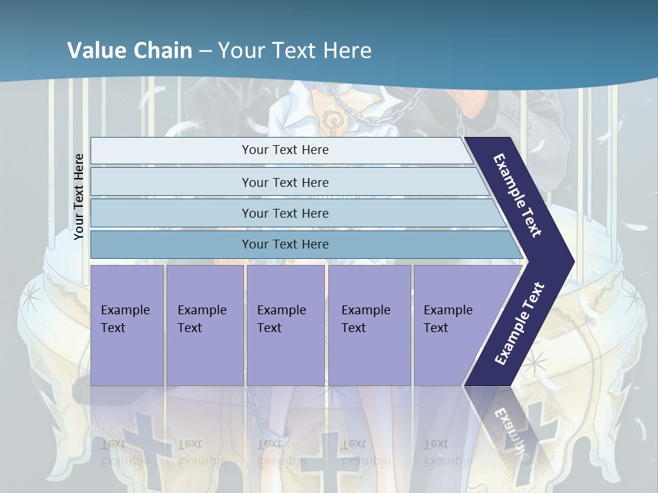 A Man And A Woman Sitting On A Bench PowerPoint Template