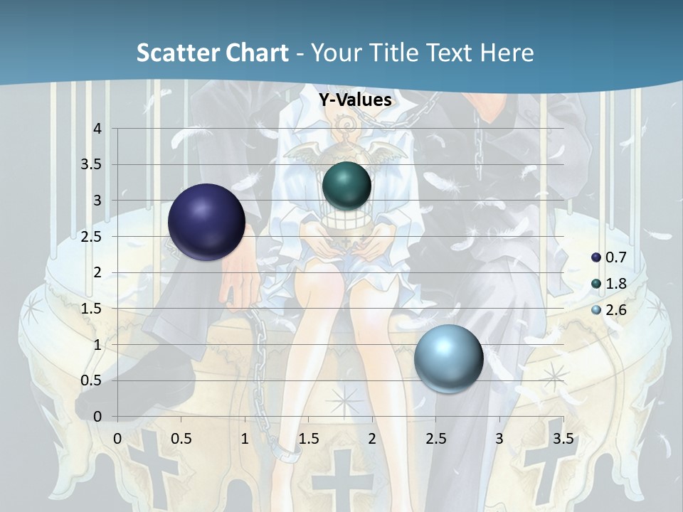 A Man And A Woman Sitting On A Bench PowerPoint Template