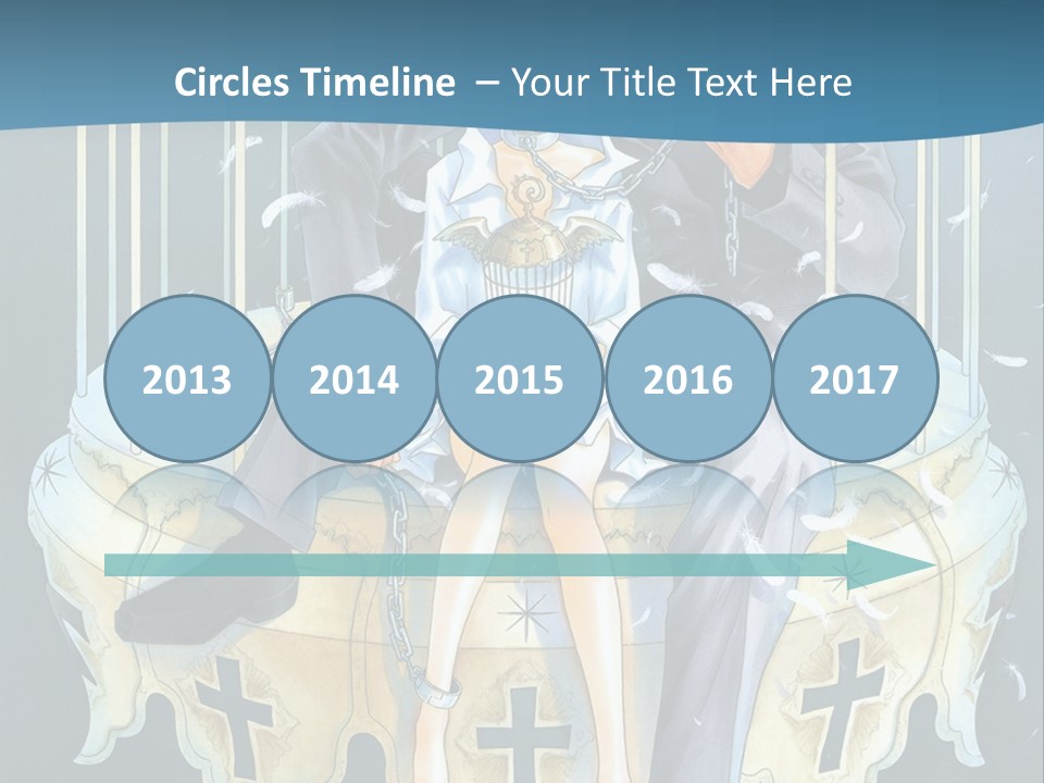 A Man And A Woman Sitting On A Bench PowerPoint Template