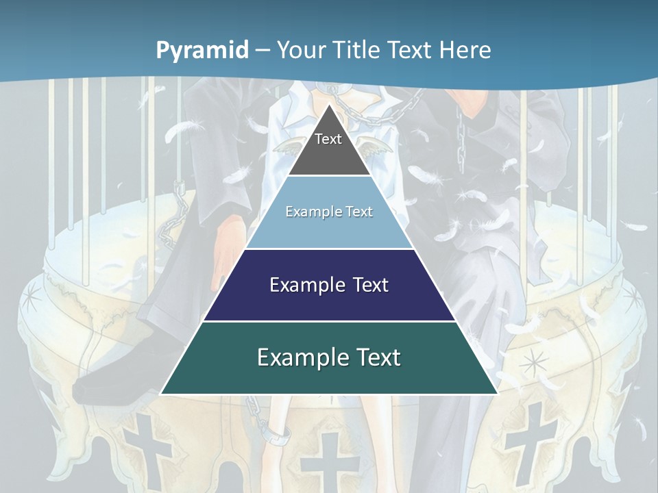 A Man And A Woman Sitting On A Bench PowerPoint Template