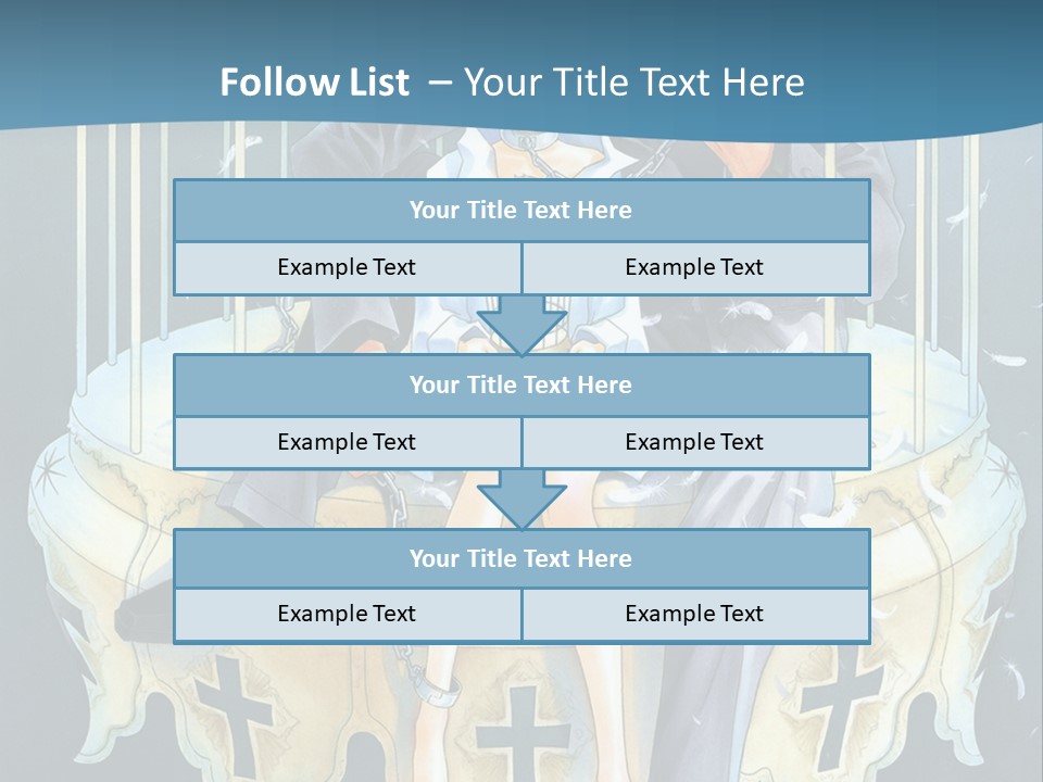 A Man And A Woman Sitting On A Bench PowerPoint Template