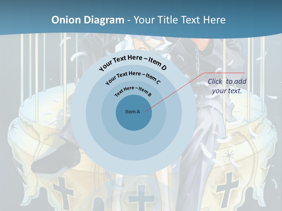 A Man And A Woman Sitting On A Bench PowerPoint Template
