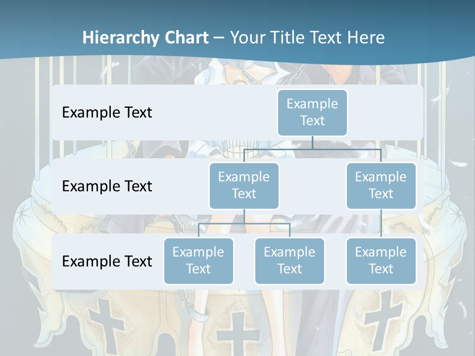 A Man And A Woman Sitting On A Bench PowerPoint Template