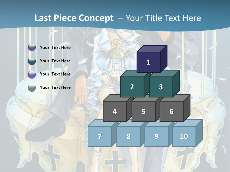 A Man And A Woman Sitting On A Bench PowerPoint Template