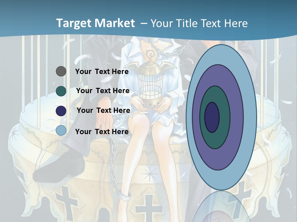 A Man And A Woman Sitting On A Bench PowerPoint Template