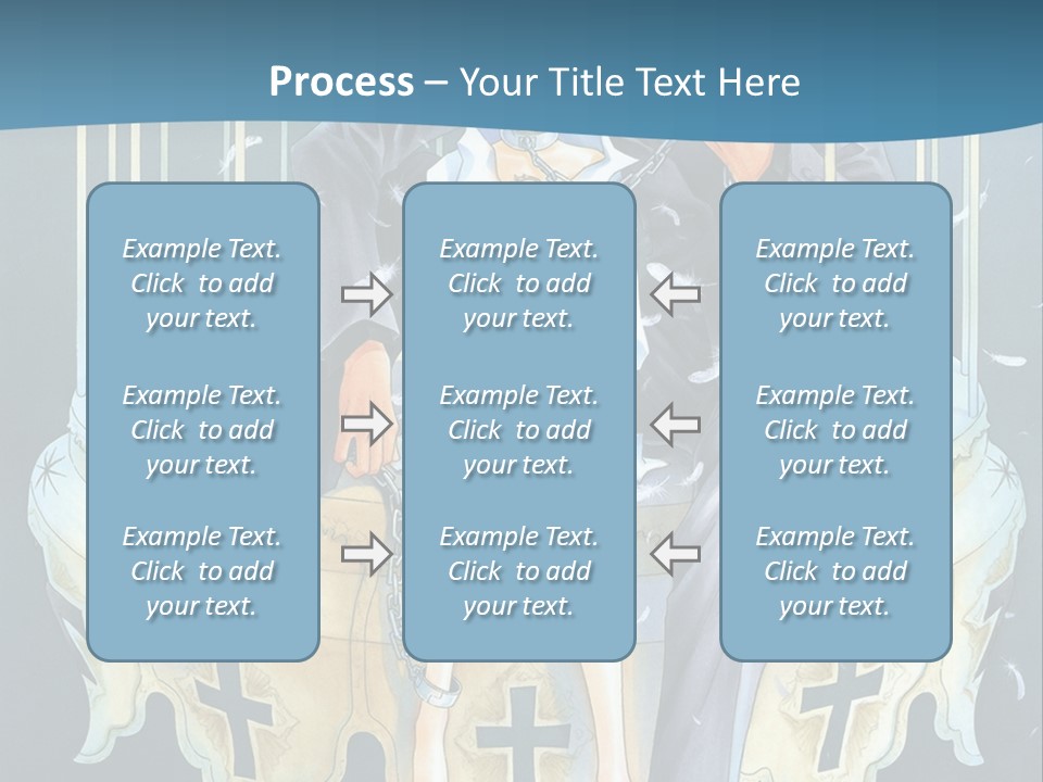 A Man And A Woman Sitting On A Bench PowerPoint Template