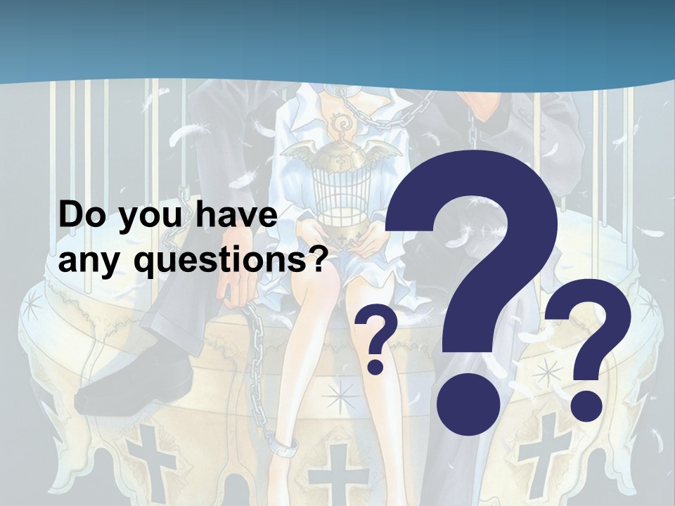 A Man And A Woman Sitting On A Bench PowerPoint Template