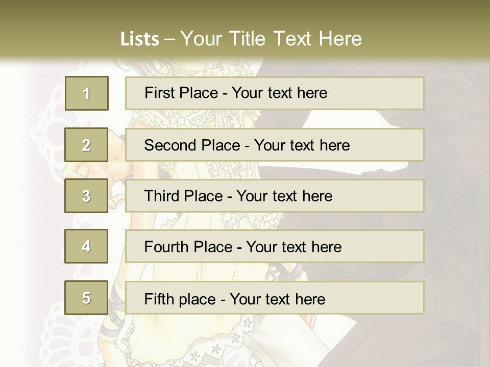 A Man And A Woman Kissing In Front Of A Green Background PowerPoint Template