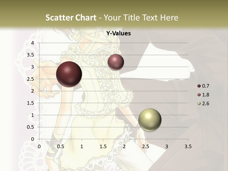 A Man And A Woman Kissing In Front Of A Green Background PowerPoint Template