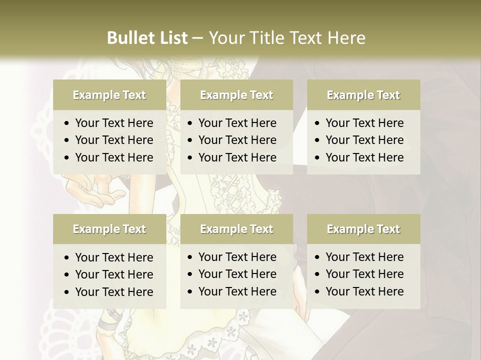 A Man And A Woman Kissing In Front Of A Green Background PowerPoint Template