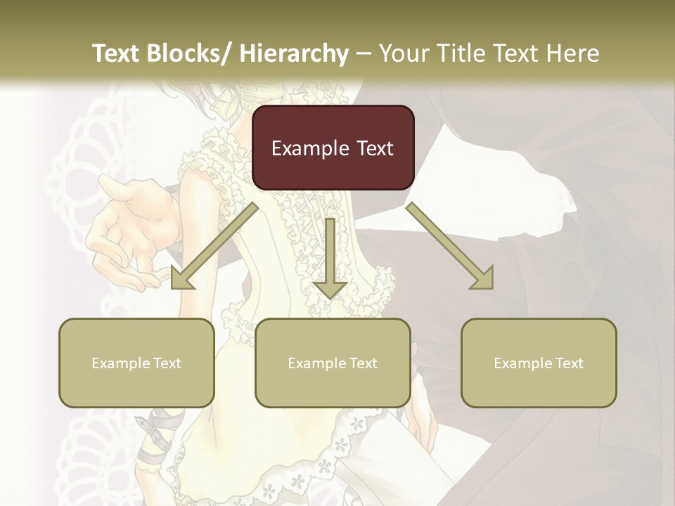 A Man And A Woman Kissing In Front Of A Green Background PowerPoint Template