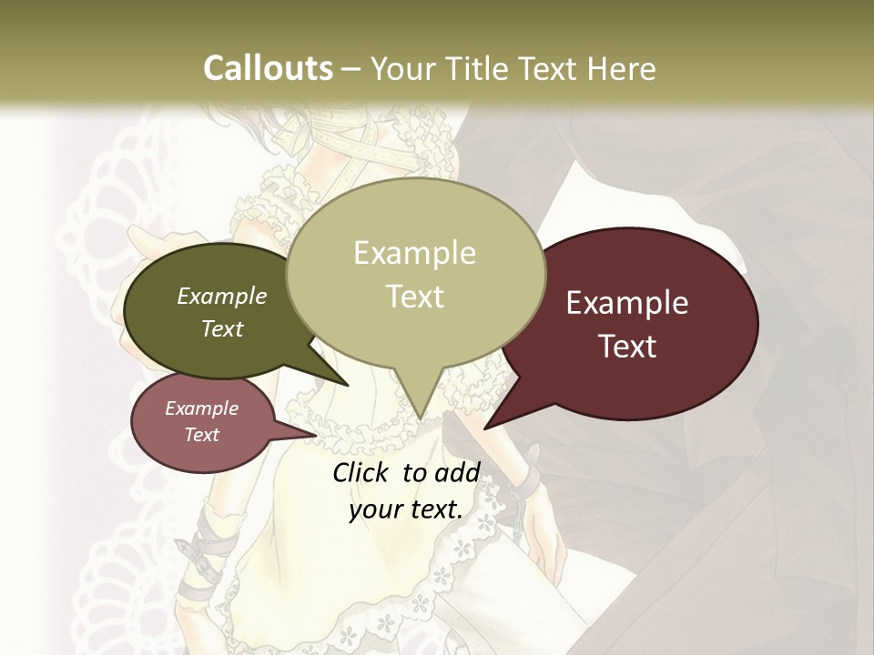 A Man And A Woman Kissing In Front Of A Green Background PowerPoint Template