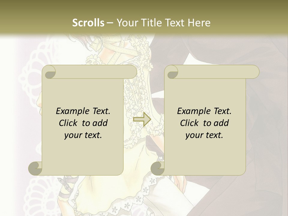 A Man And A Woman Kissing In Front Of A Green Background PowerPoint Template