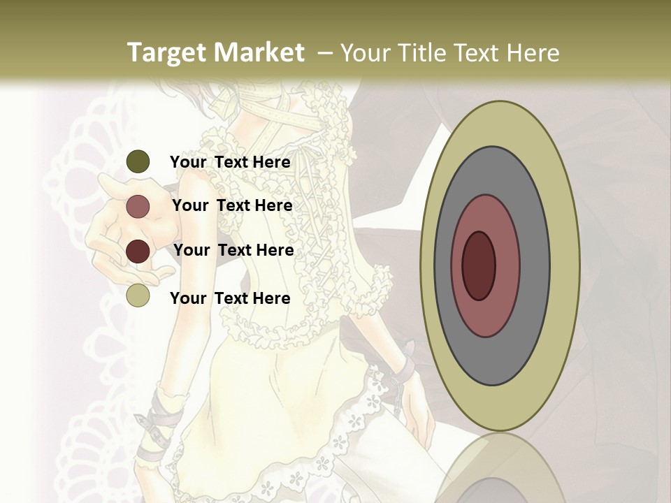 A Man And A Woman Kissing In Front Of A Green Background PowerPoint Template