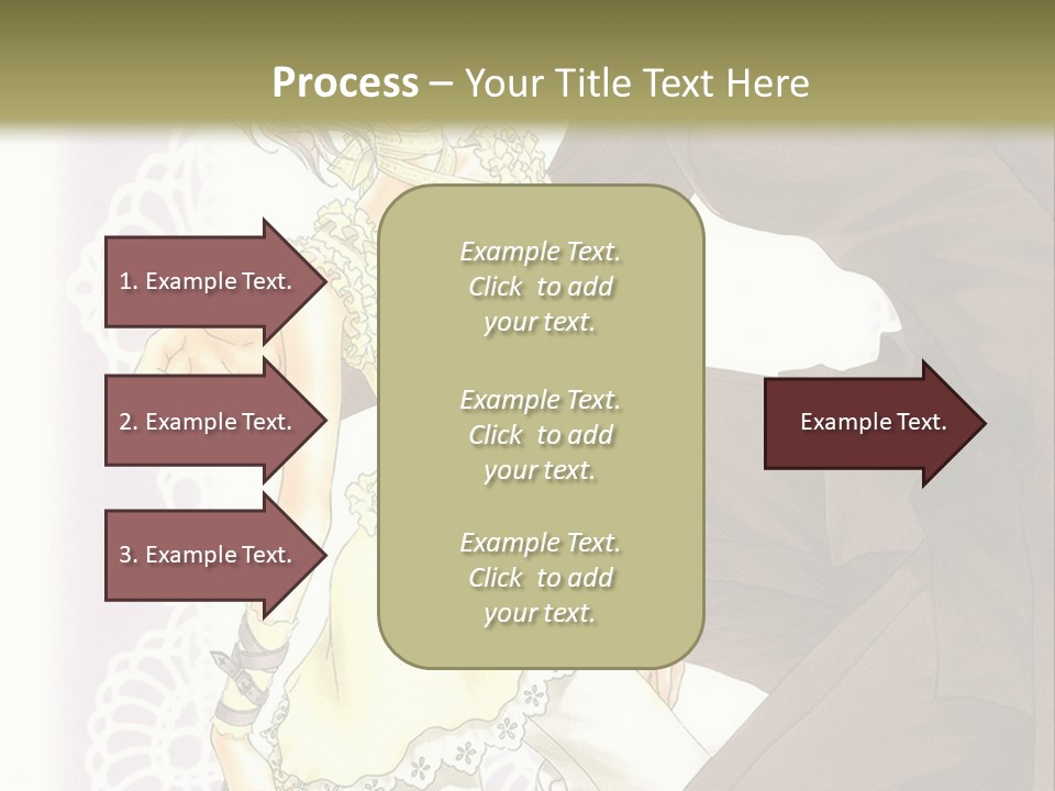 A Man And A Woman Kissing In Front Of A Green Background PowerPoint Template