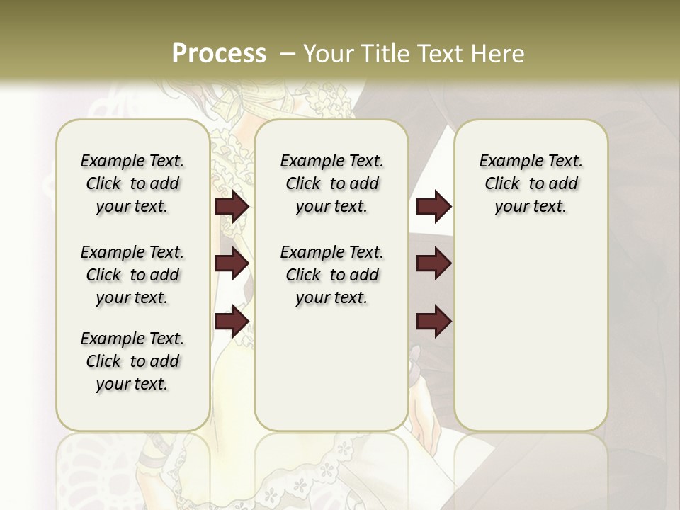 A Man And A Woman Kissing In Front Of A Green Background PowerPoint Template