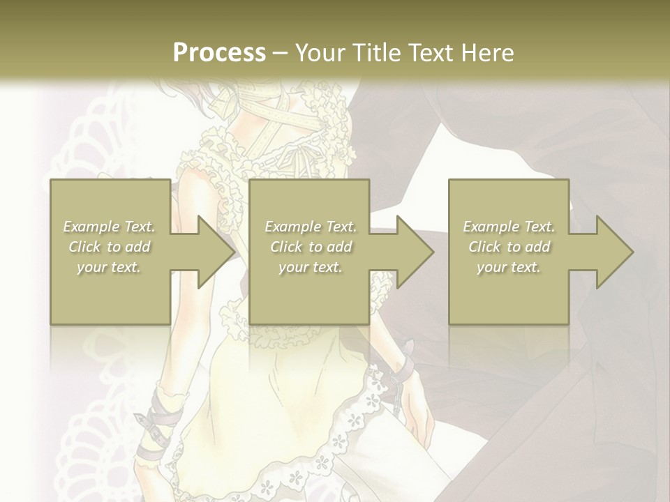 A Man And A Woman Kissing In Front Of A Green Background PowerPoint Template