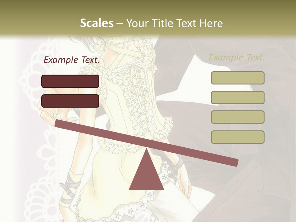 A Man And A Woman Kissing In Front Of A Green Background PowerPoint Template