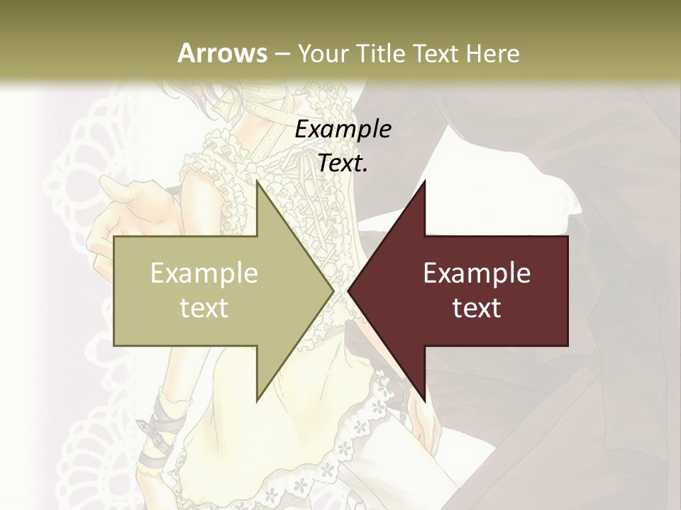 A Man And A Woman Kissing In Front Of A Green Background PowerPoint Template