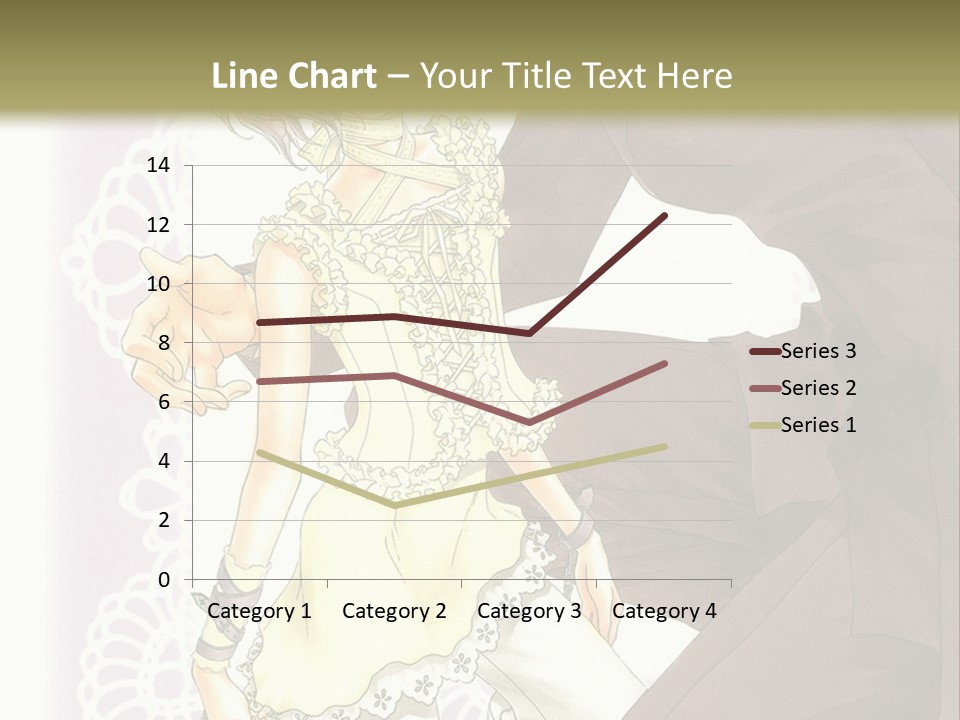 A Man And A Woman Kissing In Front Of A Green Background PowerPoint Template