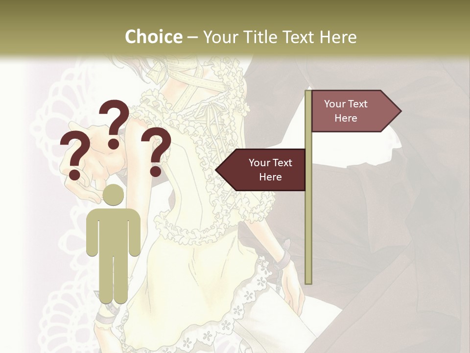 A Man And A Woman Kissing In Front Of A Green Background PowerPoint Template