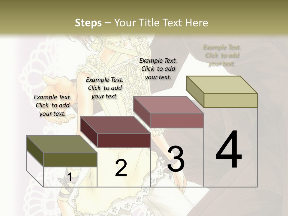 A Man And A Woman Kissing In Front Of A Green Background PowerPoint Template