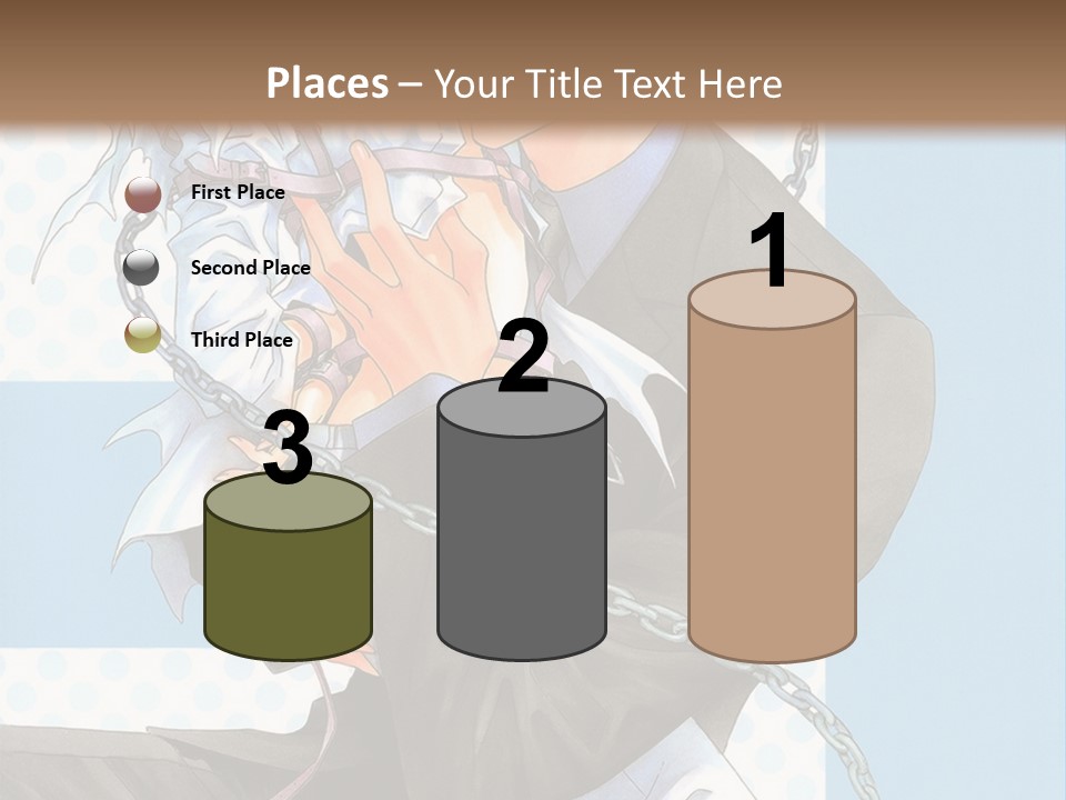 A Couple Of Anime Characters Holding Each Other PowerPoint Template