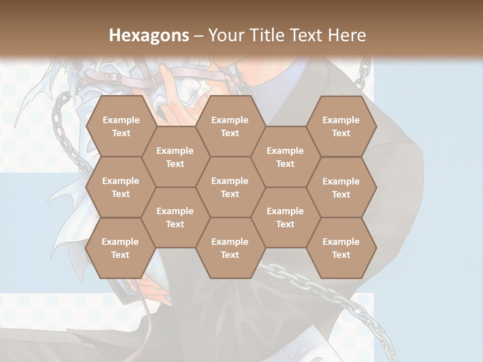 A Couple Of Anime Characters Holding Each Other PowerPoint Template