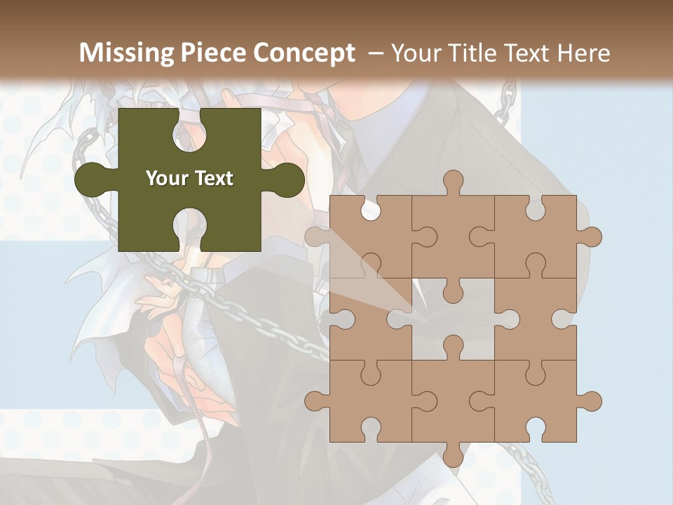 A Couple Of Anime Characters Holding Each Other PowerPoint Template