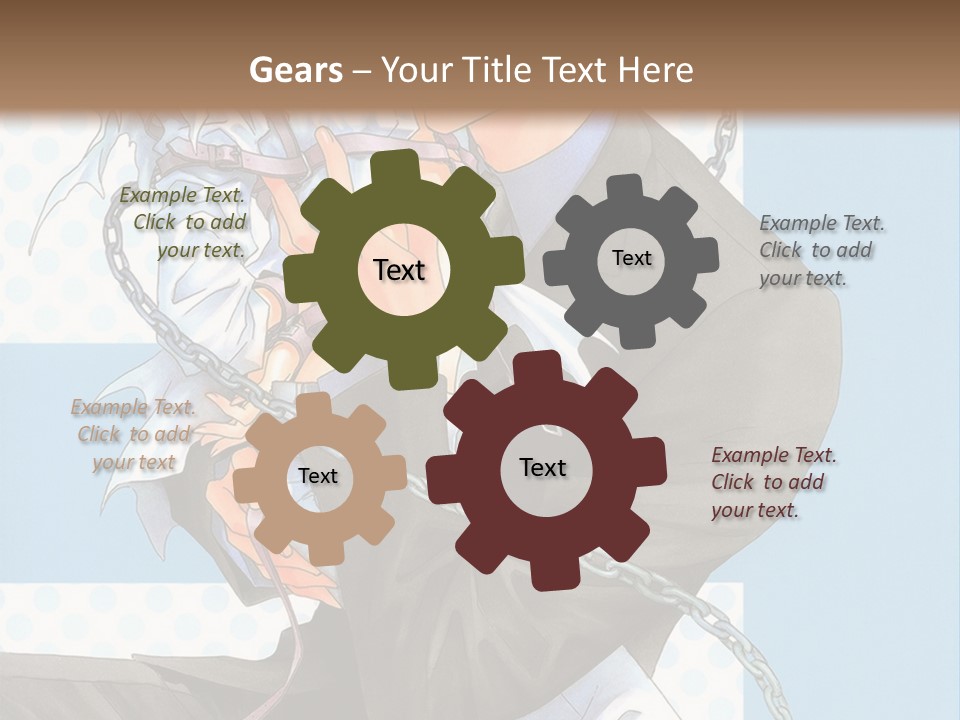 A Couple Of Anime Characters Holding Each Other PowerPoint Template