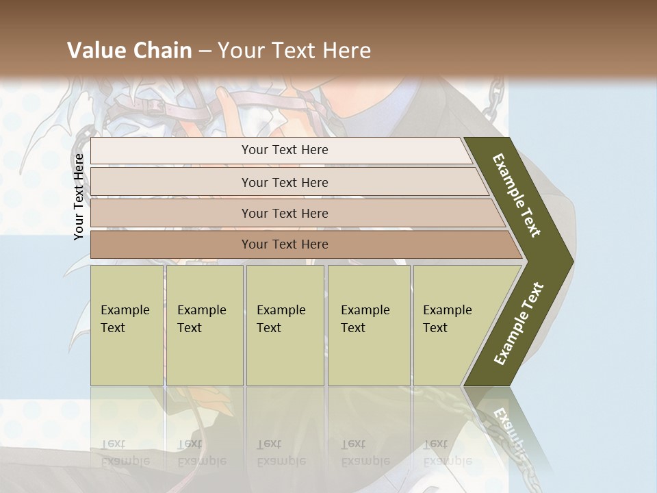 A Couple Of Anime Characters Holding Each Other PowerPoint Template