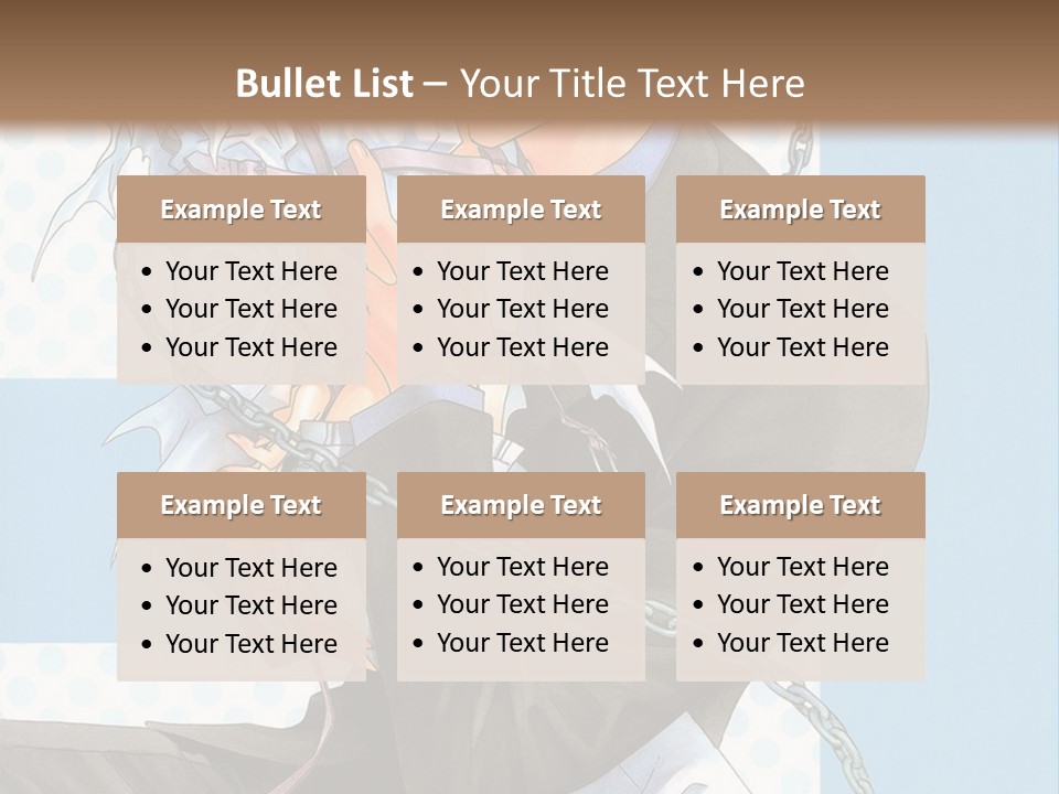 A Couple Of Anime Characters Holding Each Other PowerPoint Template
