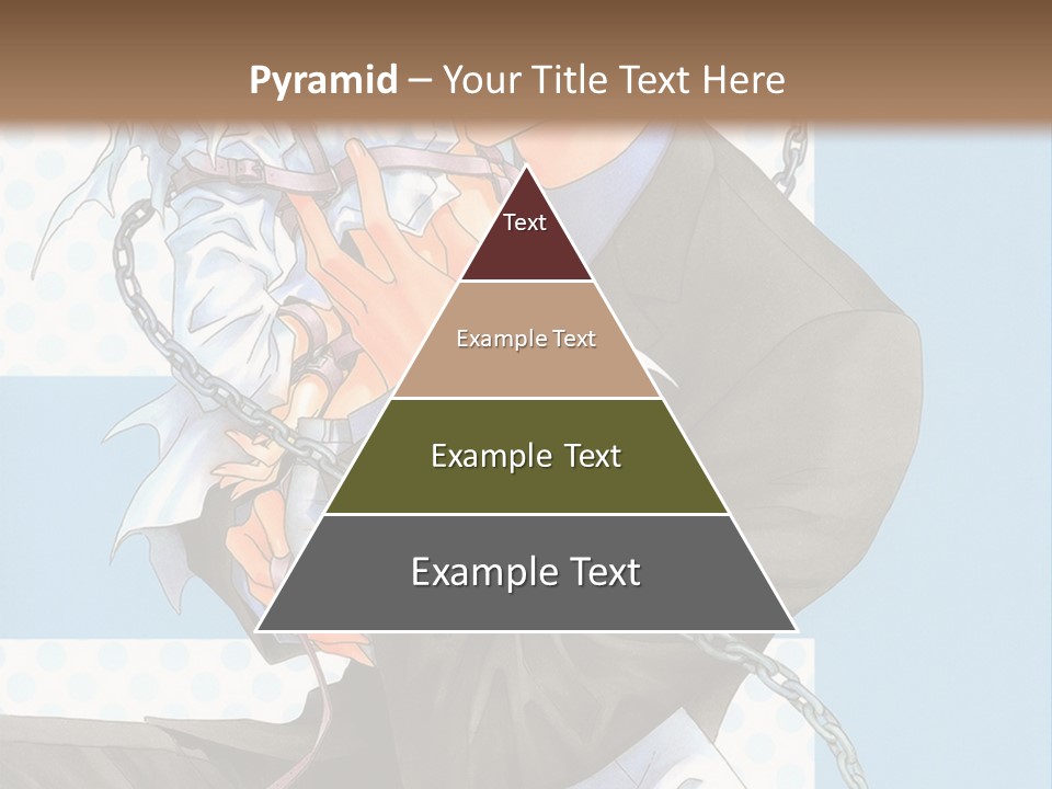 A Couple Of Anime Characters Holding Each Other PowerPoint Template