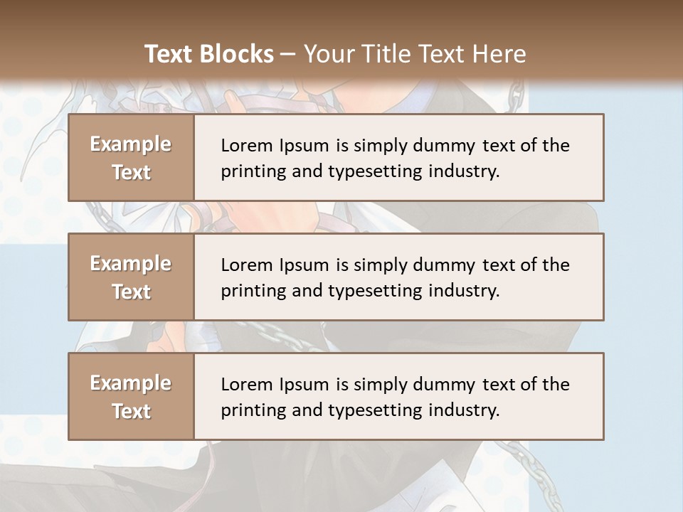 A Couple Of Anime Characters Holding Each Other PowerPoint Template