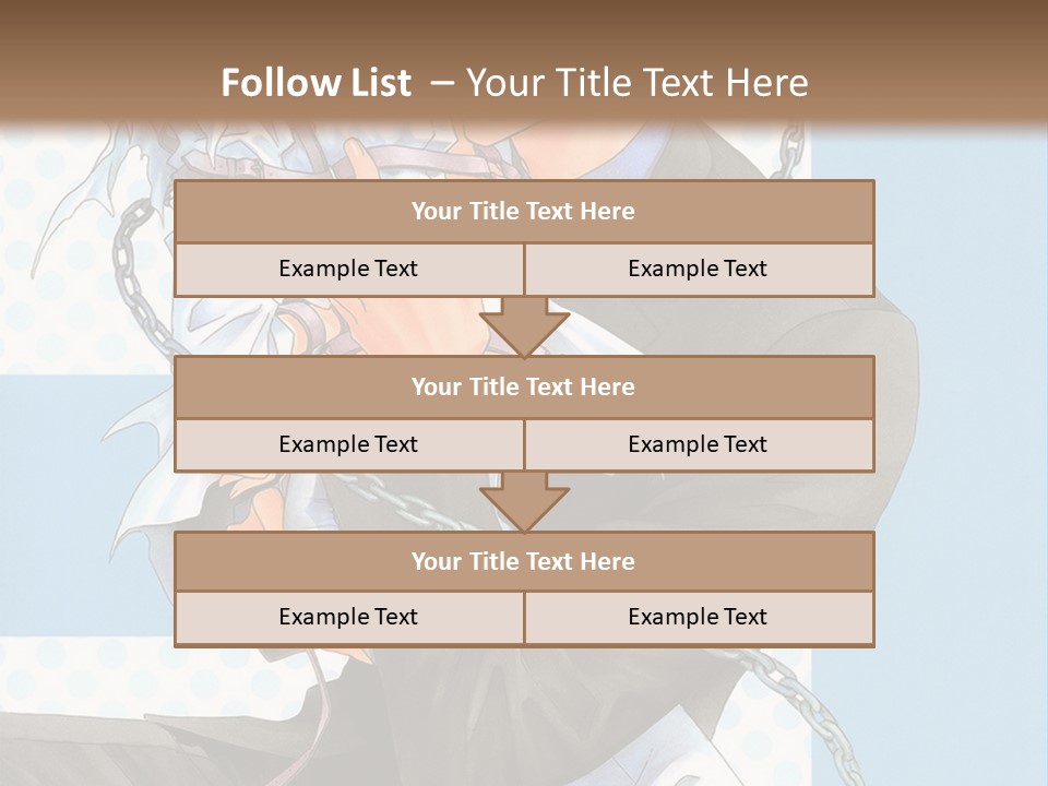 A Couple Of Anime Characters Holding Each Other PowerPoint Template
