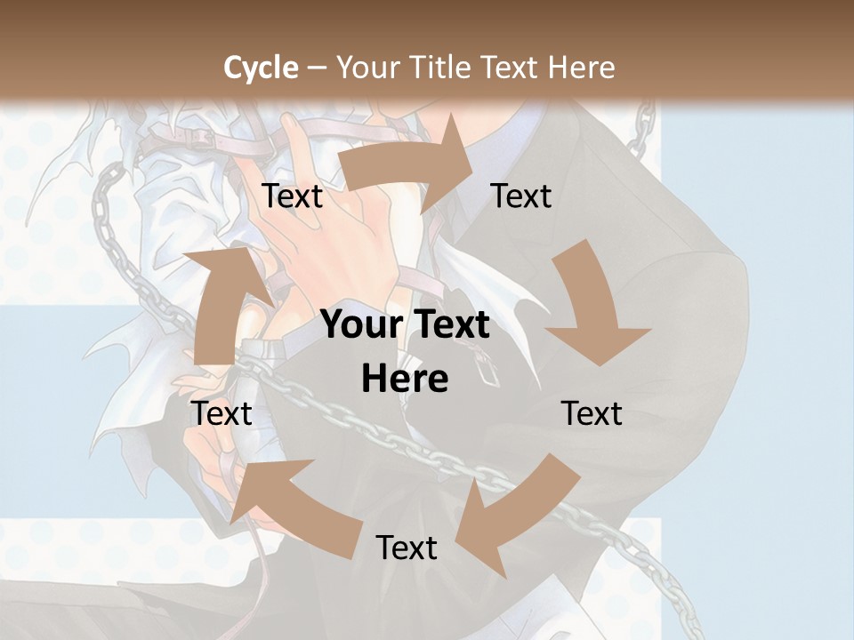 A Couple Of Anime Characters Holding Each Other PowerPoint Template
