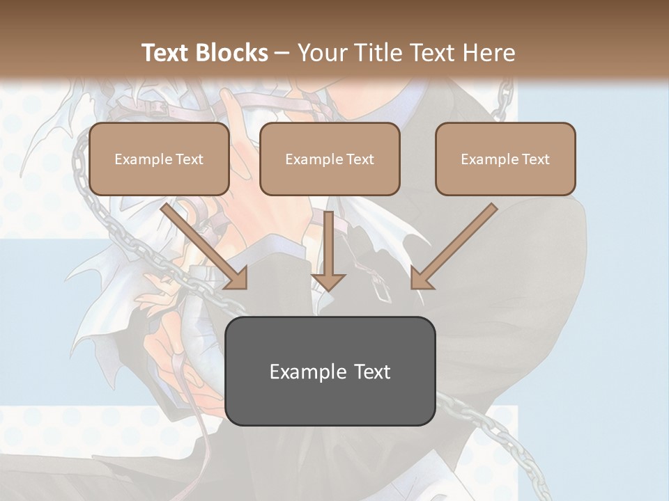 A Couple Of Anime Characters Holding Each Other PowerPoint Template