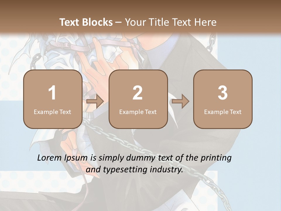 A Couple Of Anime Characters Holding Each Other PowerPoint Template