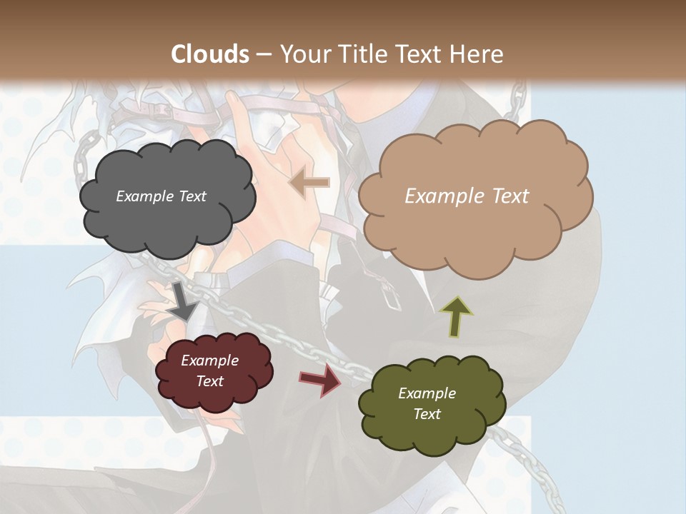A Couple Of Anime Characters Holding Each Other PowerPoint Template