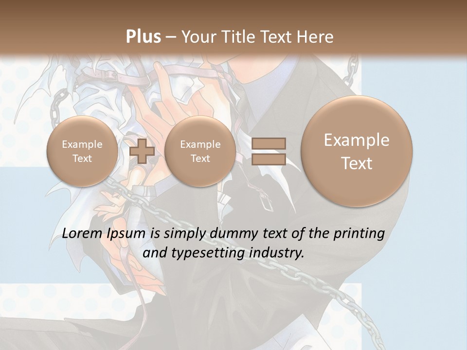 A Couple Of Anime Characters Holding Each Other PowerPoint Template