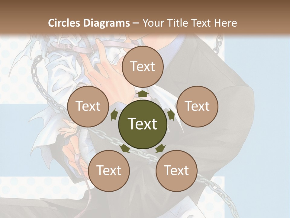 A Couple Of Anime Characters Holding Each Other PowerPoint Template