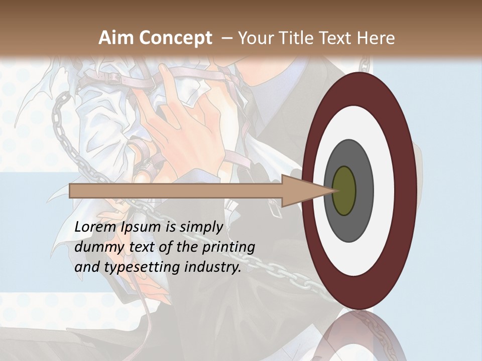 A Couple Of Anime Characters Holding Each Other PowerPoint Template