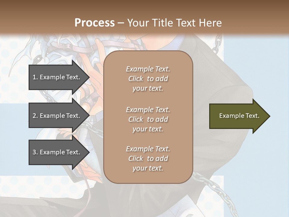A Couple Of Anime Characters Holding Each Other PowerPoint Template