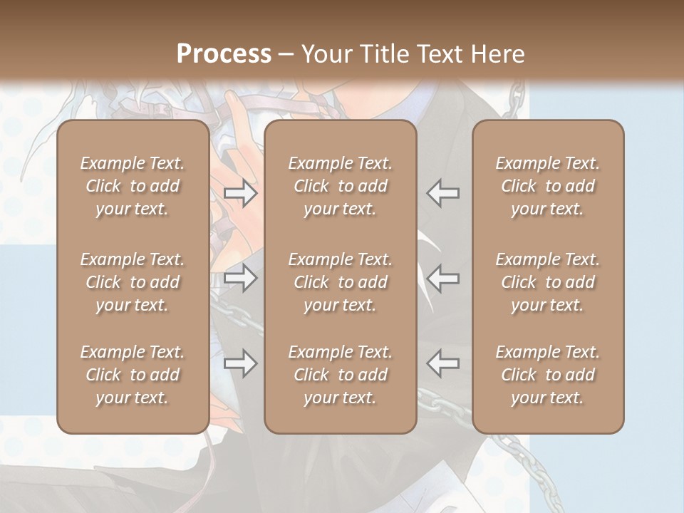 A Couple Of Anime Characters Holding Each Other PowerPoint Template