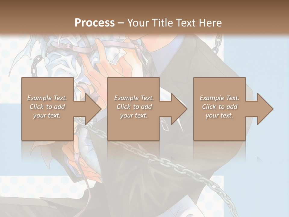 A Couple Of Anime Characters Holding Each Other PowerPoint Template