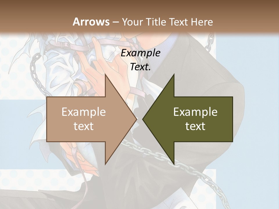 A Couple Of Anime Characters Holding Each Other PowerPoint Template